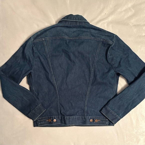 Vintage 70s Wrangler No Fault Denim Jean Jacket Blue Sz 42 Made USA 74126NV - Picture 3 of 12